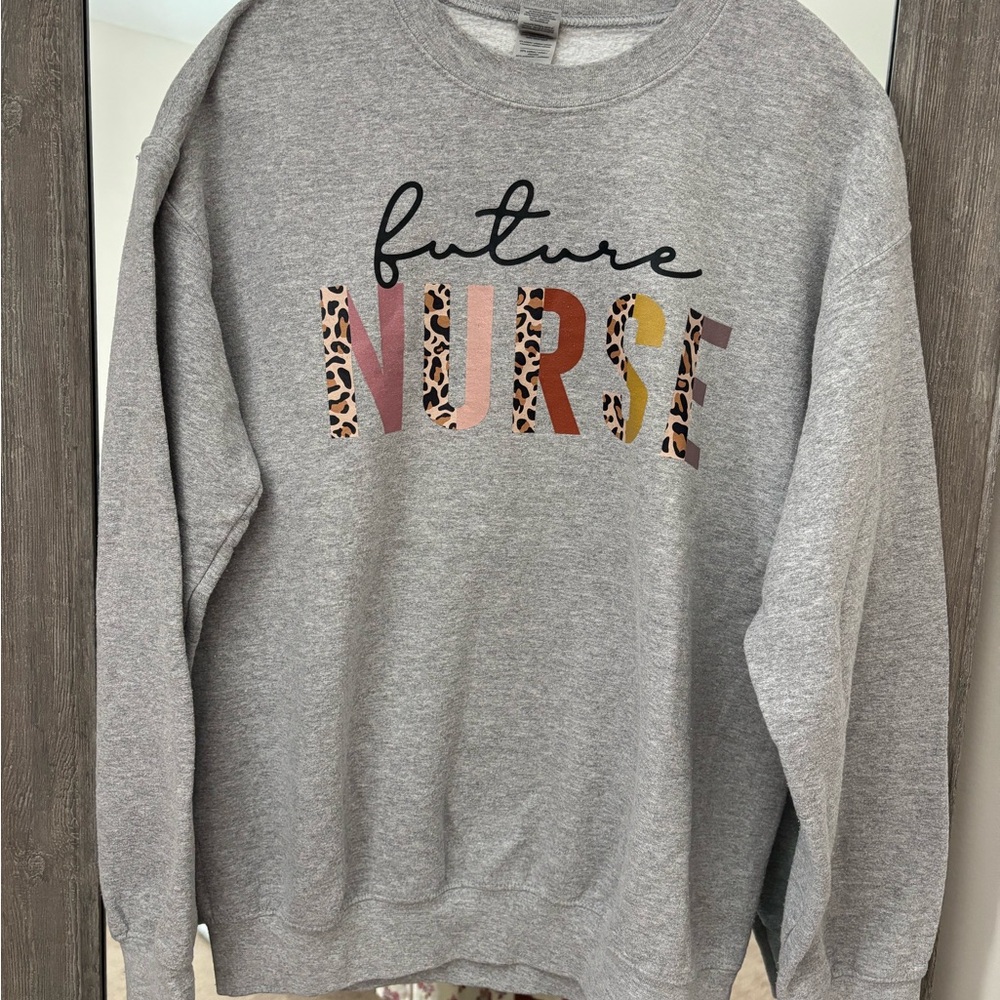 Gildan Gray Future Nurse Sweater